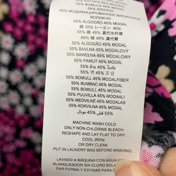 NWoT MICHAEL Michael Kors Floral Cold Shoulder Blouse, size M - Picture 9 of 11